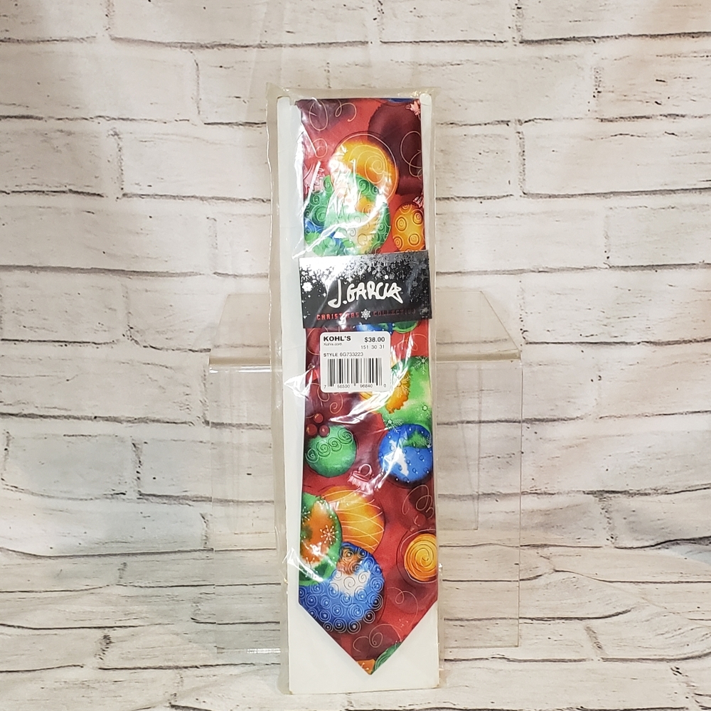 Jerry Garcia multi-color NWT Christmas Collection tie